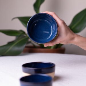tigela g azul lótus